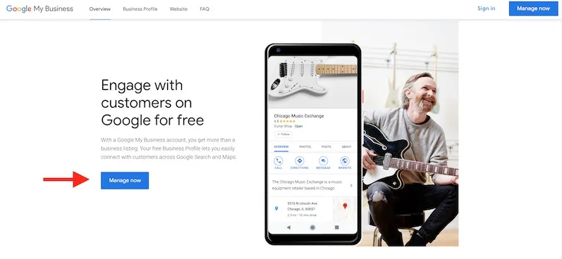 Manage Google My Business