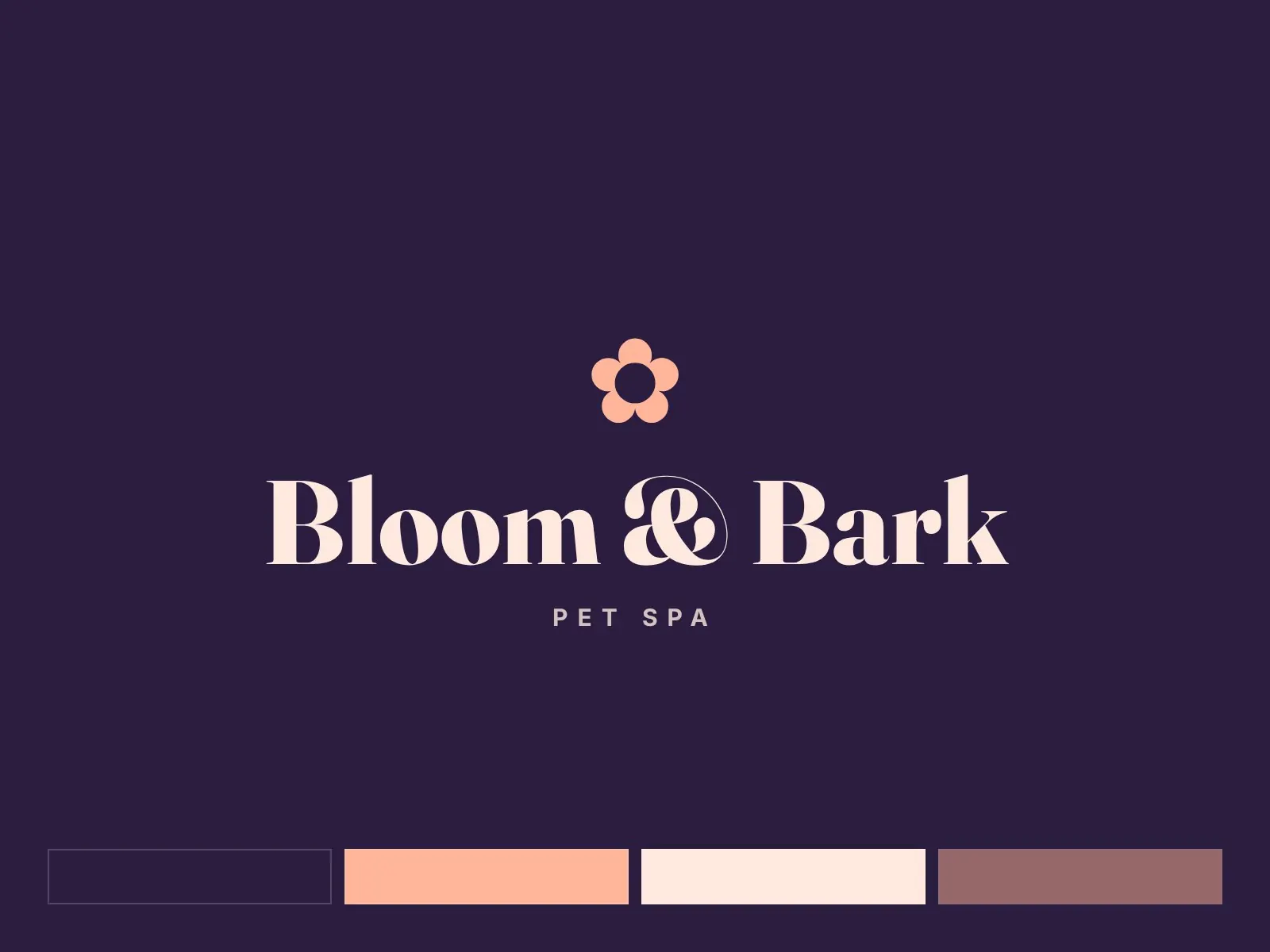 Bloom & Bark Pet Spa: Brand board