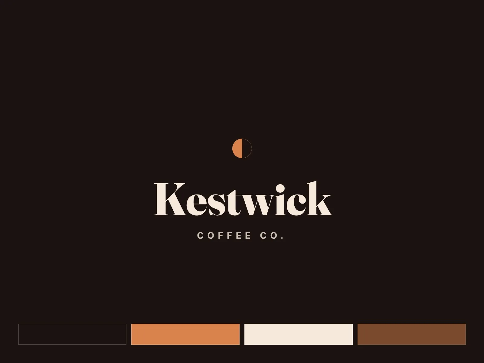 Kestwick Coffee Co. brand board