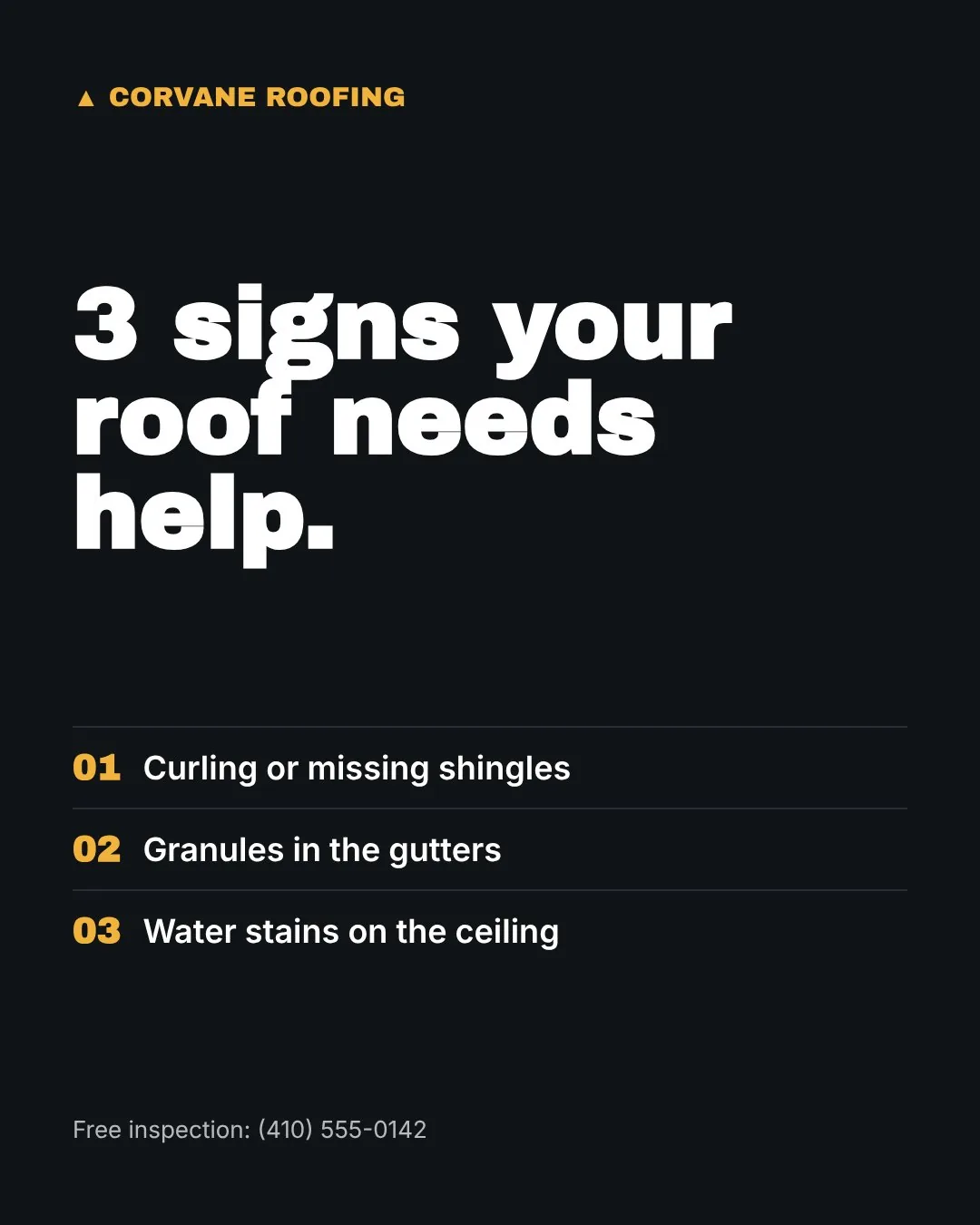 Corvane Roofing: Social tip post
