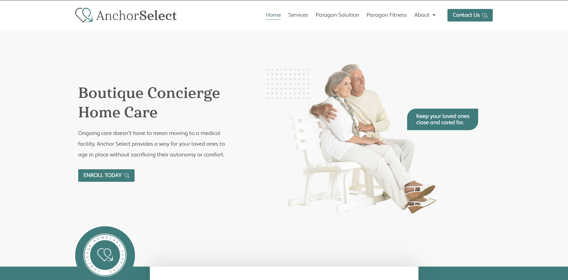 Anchor Select Homepage